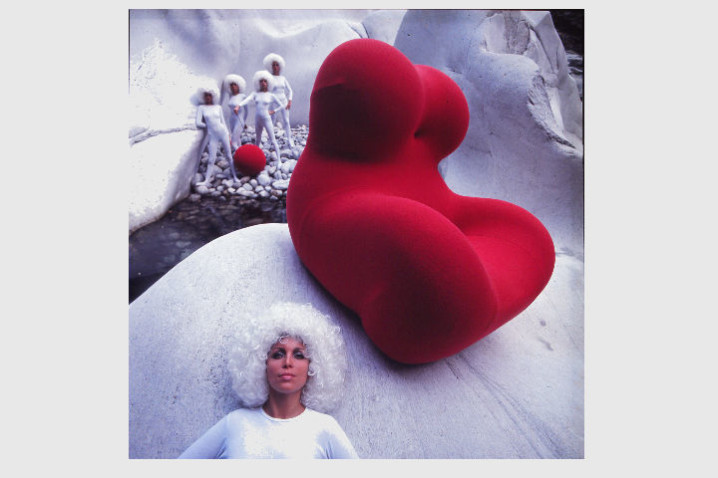 Superdesigner 1 Original promotional photo for the Up 5 & 6 chairs, Gaetano Pesce, 1969. 