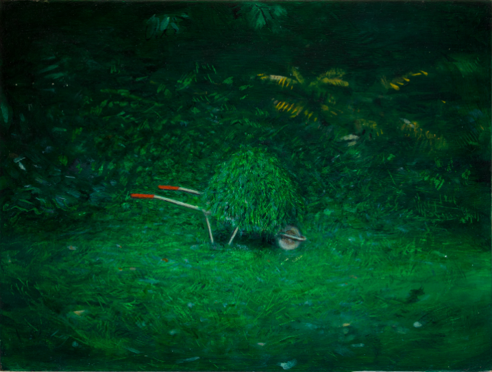 web Raffaele Bueno, 1981 Cariola, olio su tela, 23,5x17,5 cm